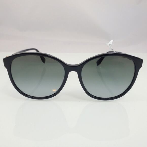 NWT$325 FENDI FF Black Grey Shaded Round 0412/S 203274 (807 9O) 58mm Sunglasses main image 12